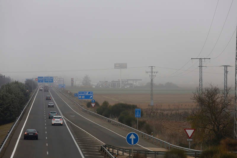 Niebla en la provincia de Palencia