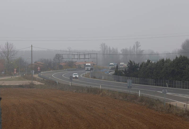 Niebla en la provincia de Palencia