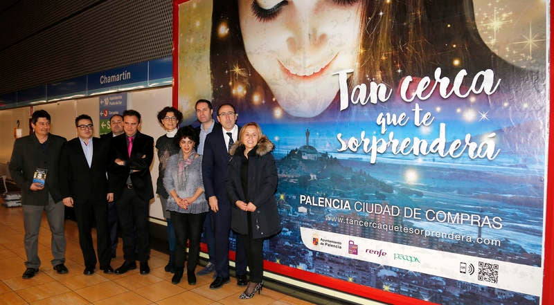 Palencia promociona el comercio en el metro de Madrid