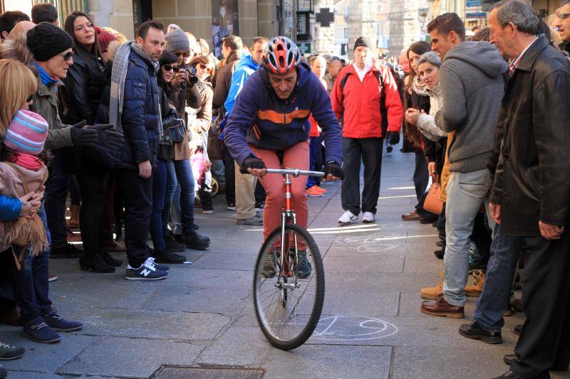 Carrera del pavo en Segovia