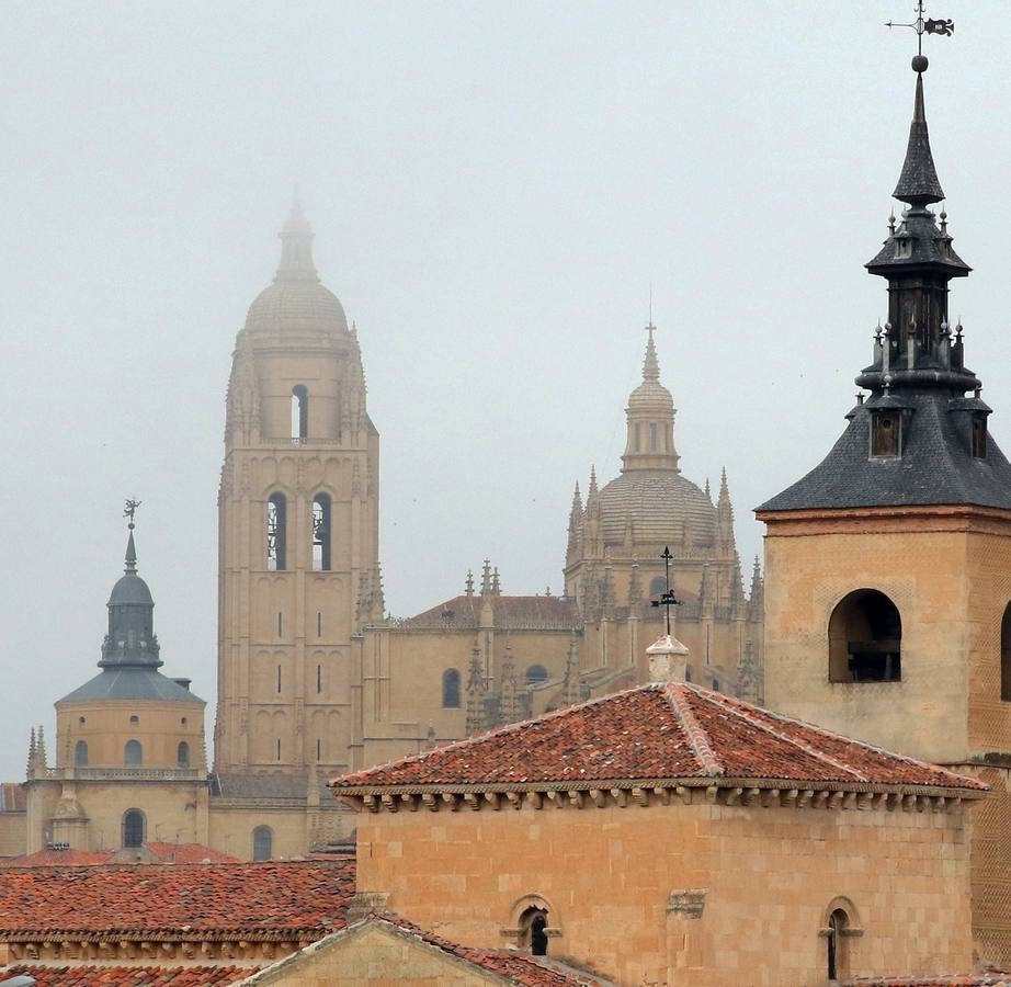 Jornada de intenso frío en Segovia