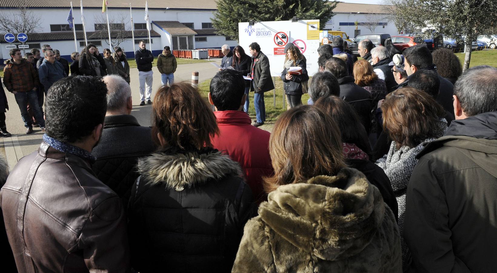 Asamblea de trabajadores del grupo Sada en Valladolid