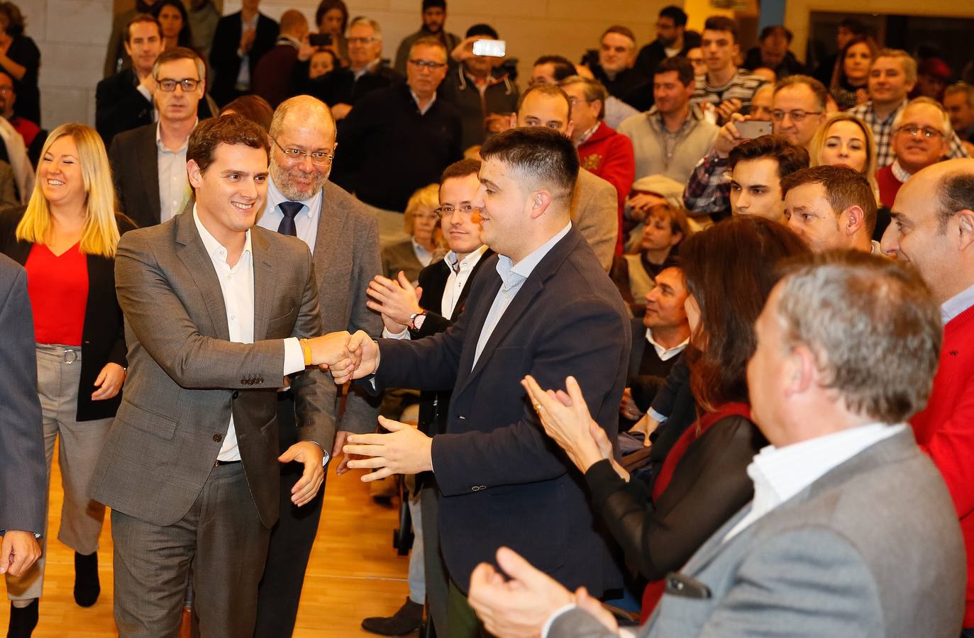 Albert Rivera participa en un acto con militantes en Valladolid