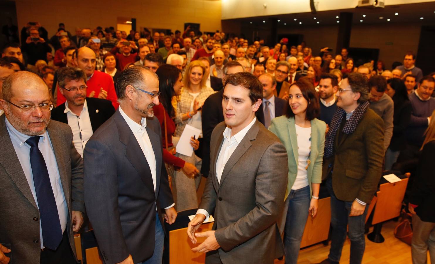 Albert Rivera participa en un acto con militantes en Valladolid