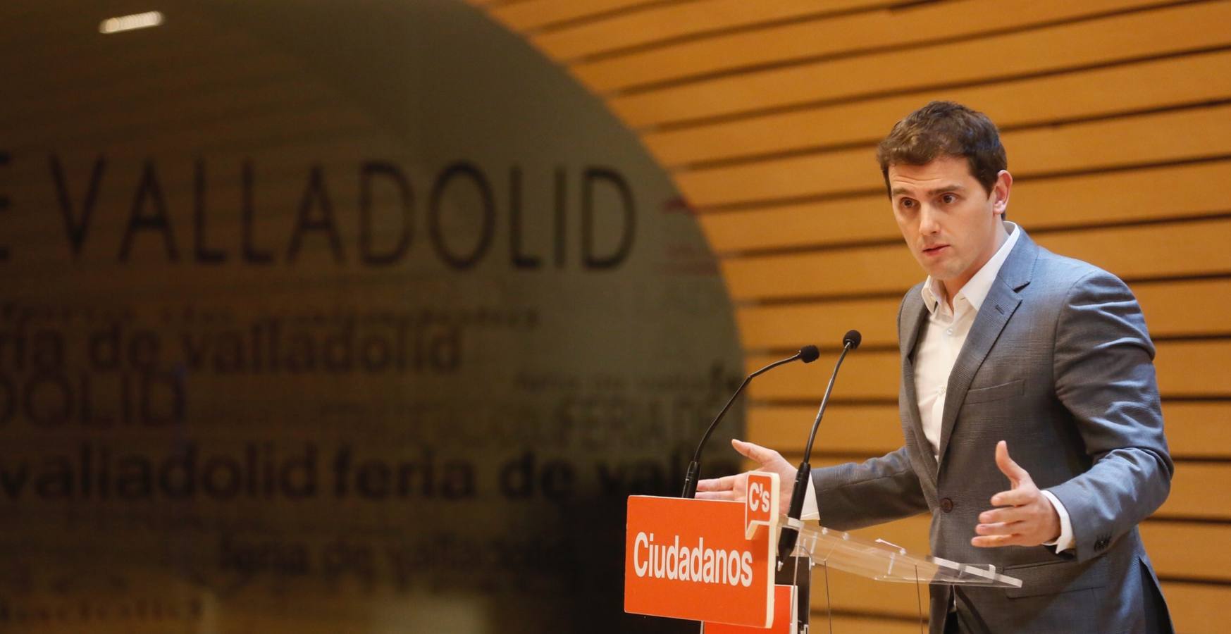 Albert Rivera participa en un acto con militantes en Valladolid