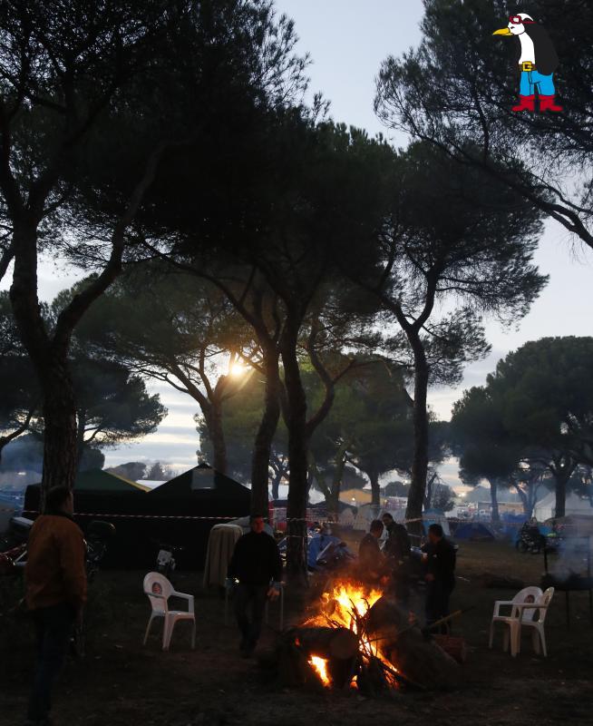 Atardecer en la zona de acampada de Pingüinos