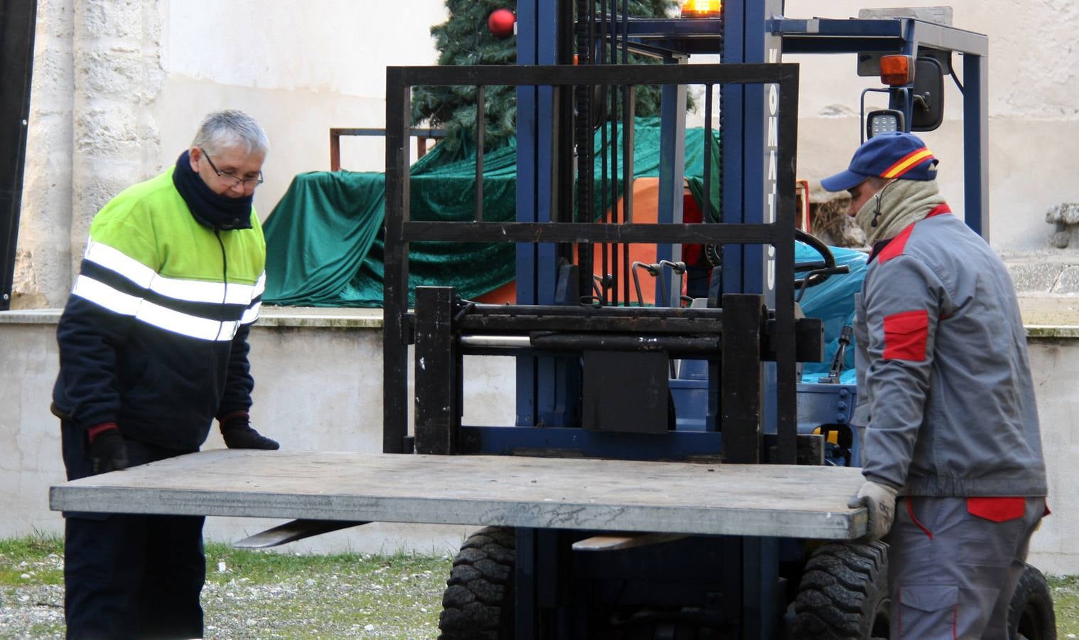 Jornada de frío en Cuéllar (Segovia)