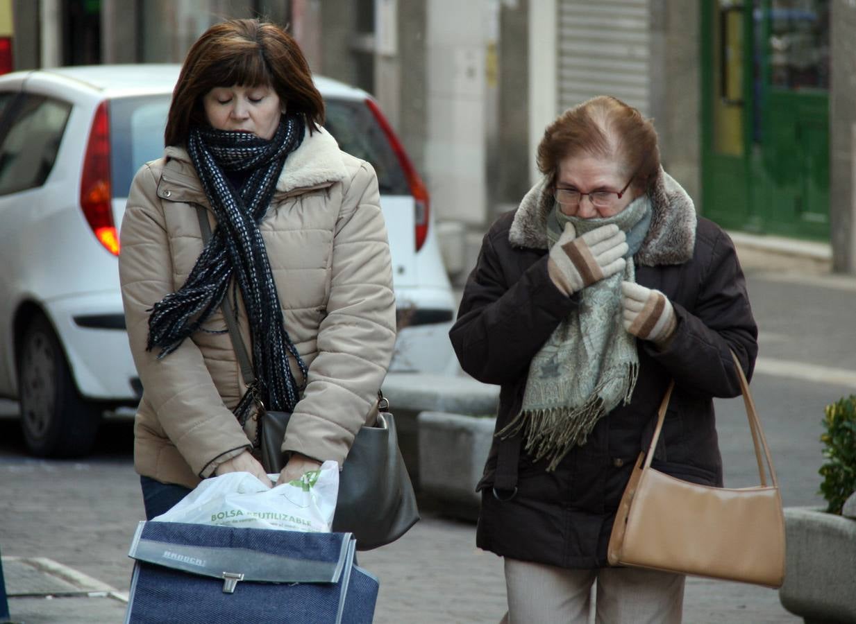 Jornada de frío en Cuéllar (Segovia)