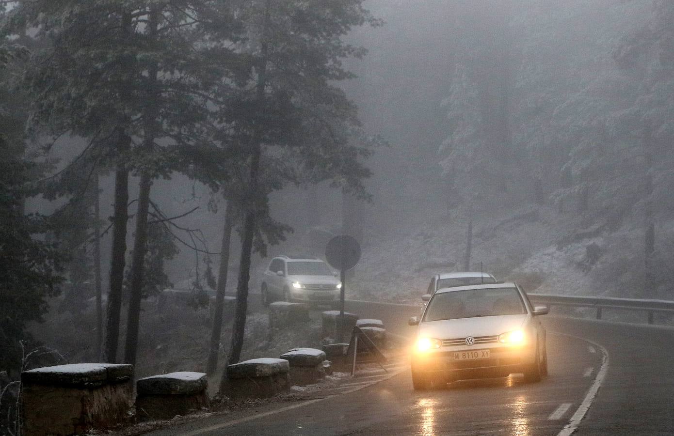 Frío en Segovia y nieve en Navacerrada