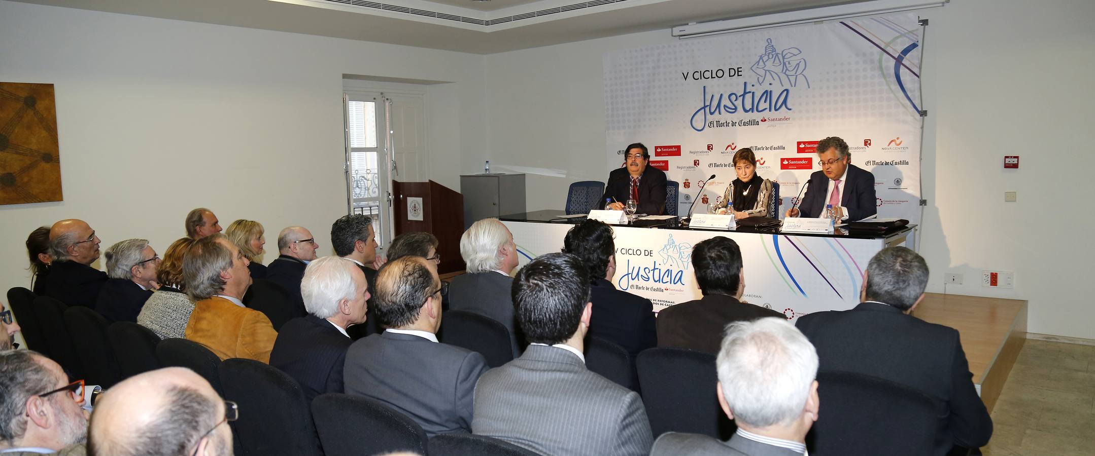 El presidente de la Audiencia de Palencia y la presidenta del Consejo General de la Abogacía Española, en el V Ciclo de Justicia de El Norte de Castilla