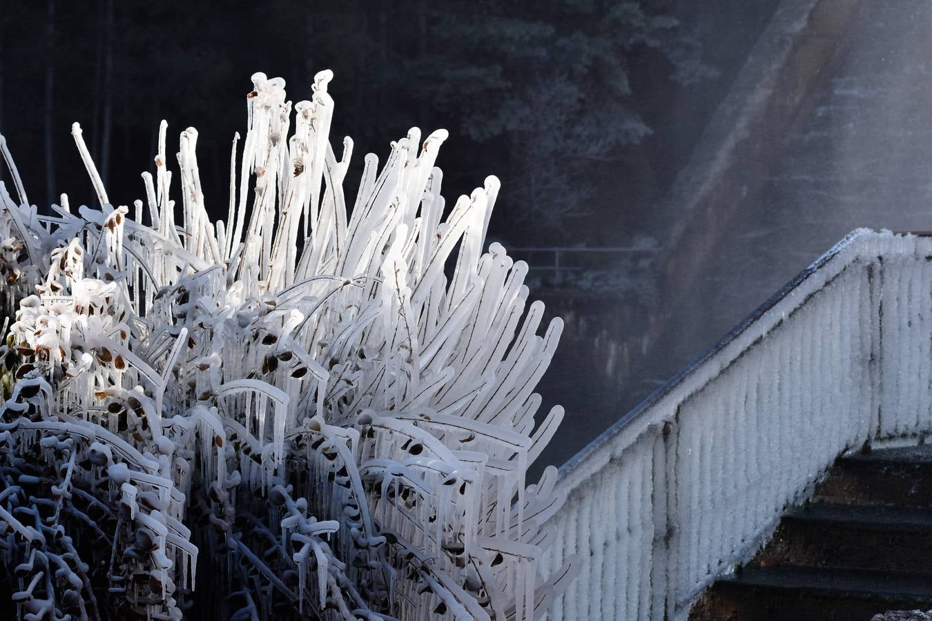 Aguilar de Campoo se congela