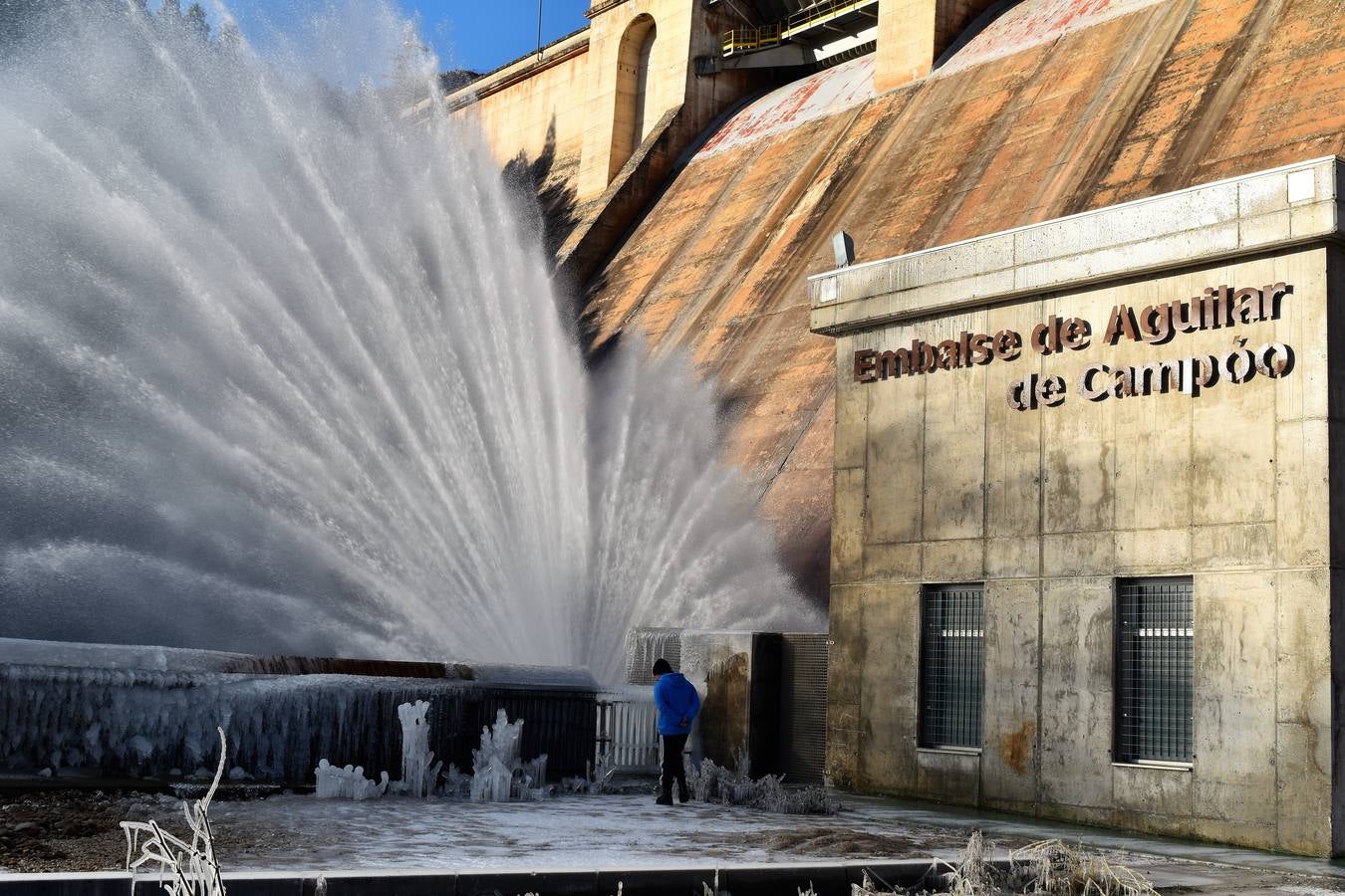 Aguilar de Campoo se congela