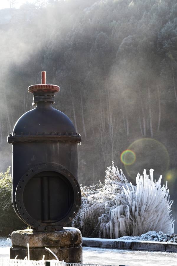 Aguilar de Campoo se congela