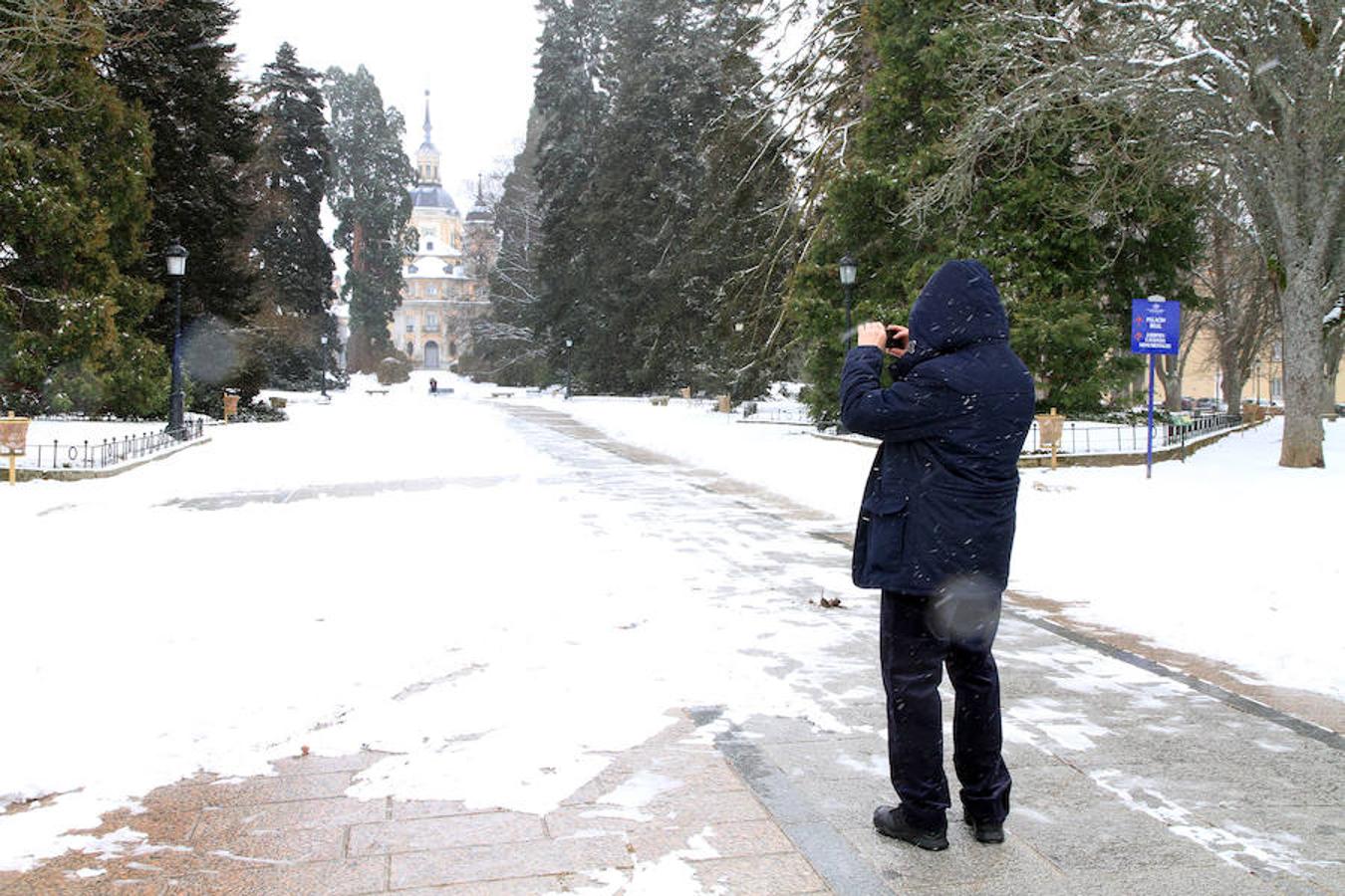 Nieve en Segovia capital y La Granja