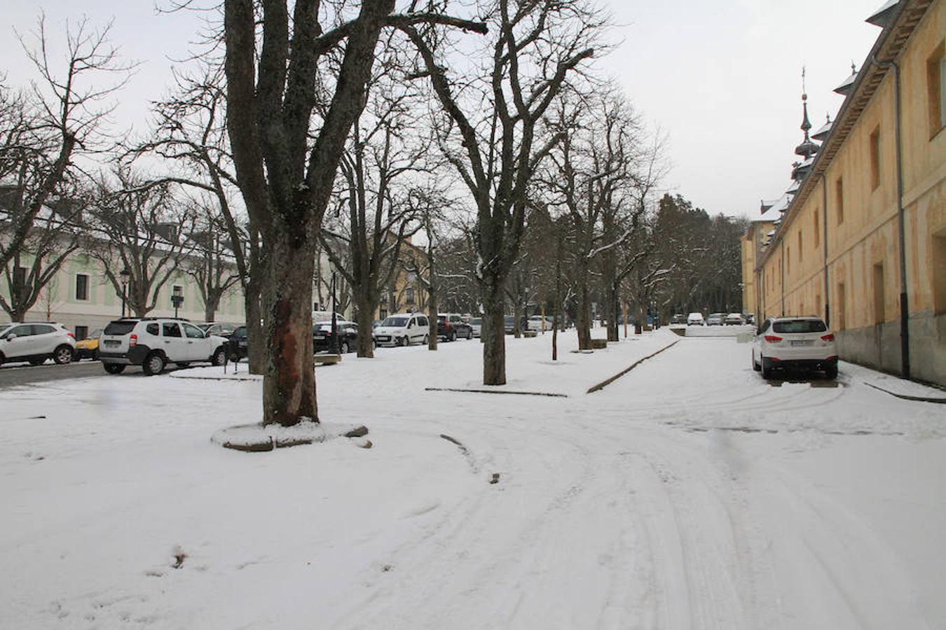 Nieve en Segovia capital y La Granja