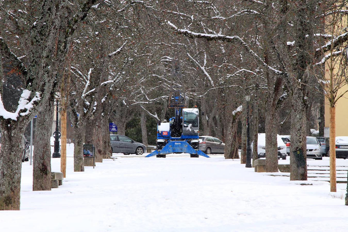 Nieve en Segovia capital y La Granja