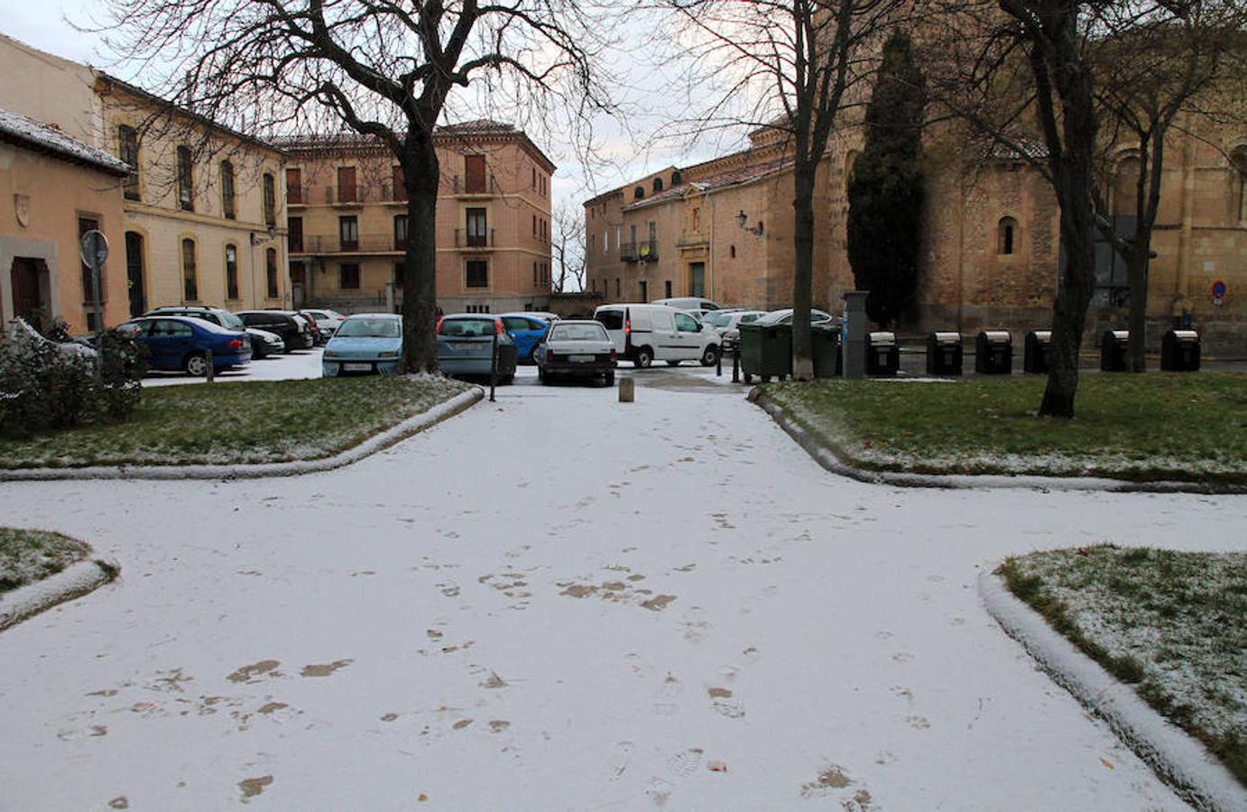 Nieve en Segovia capital y La Granja