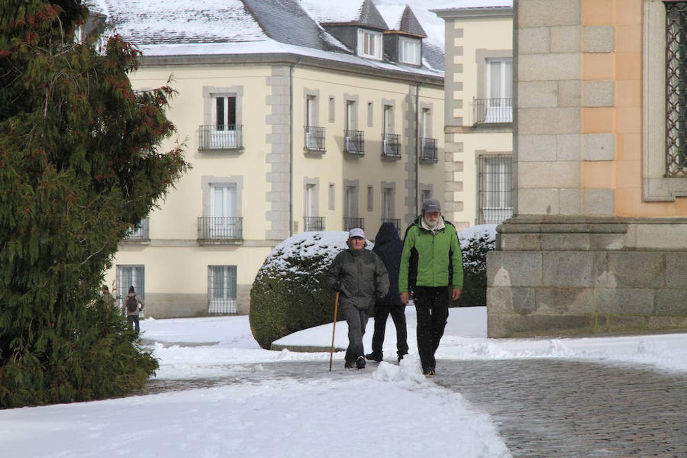 Nieve en Segovia capital y La Granja