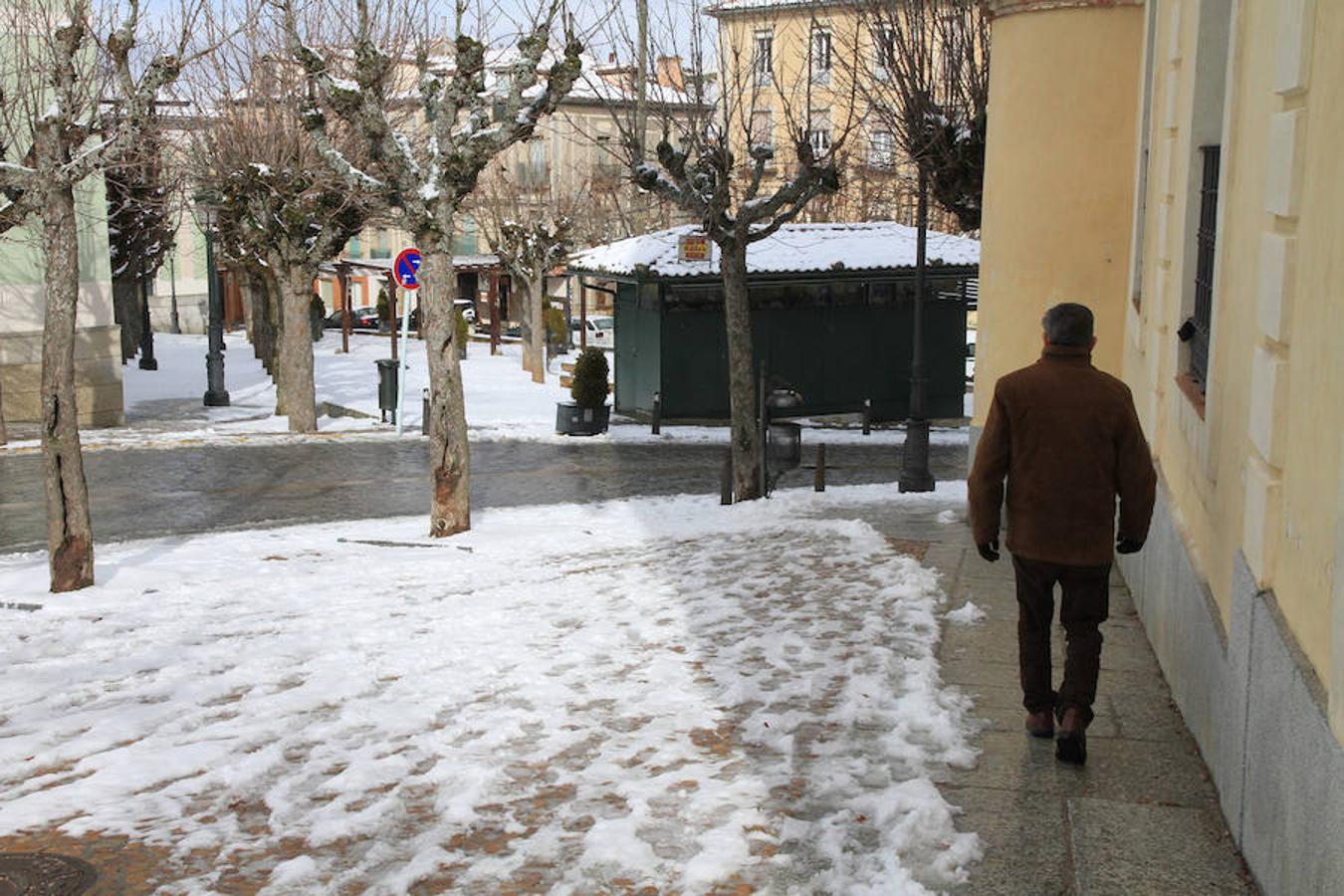 Nieve en Segovia capital y La Granja