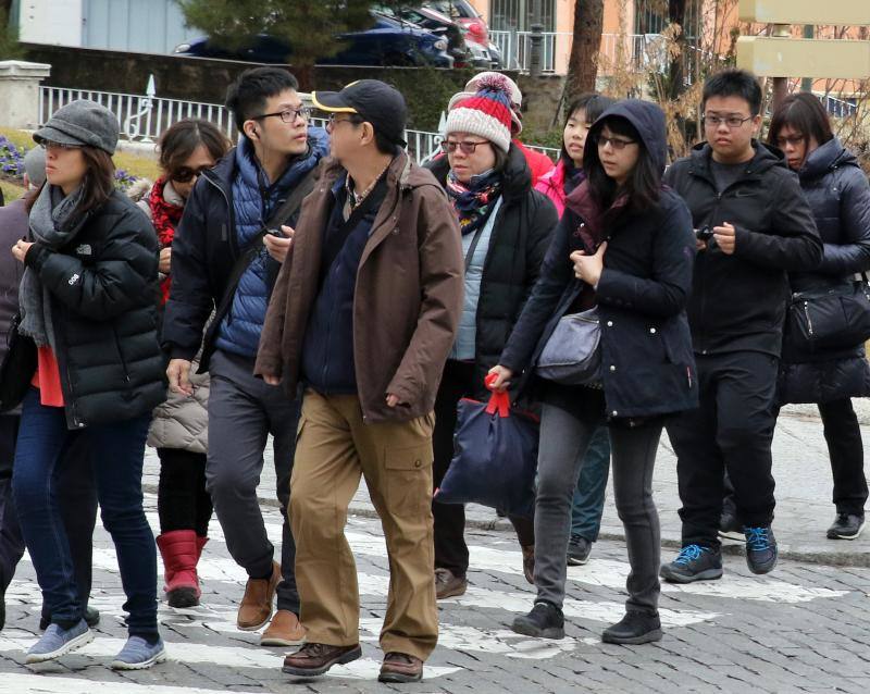 Turistas chinos pasan el Año Nuevo en Segovia