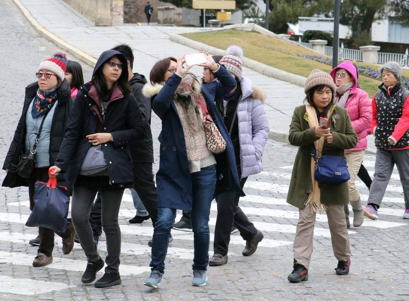 Turistas chinos pasan el Año Nuevo en Segovia