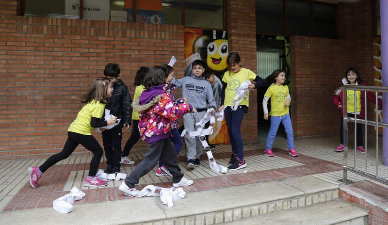 Celebración del Día de la Paz en el colegio público Jorge Manrique de Palencia