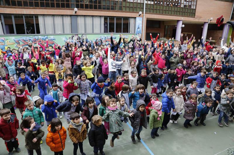 Celebración del Día de la Paz en el colegio público Jorge Manrique de Palencia