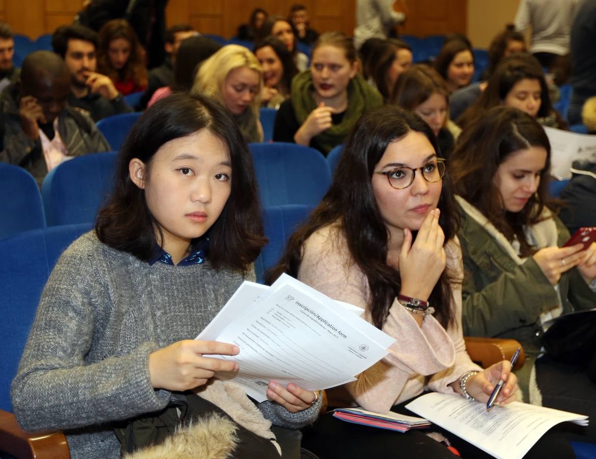 Acto de bienvenida a los alumnos extranjeros de la Universidad de Valladolid