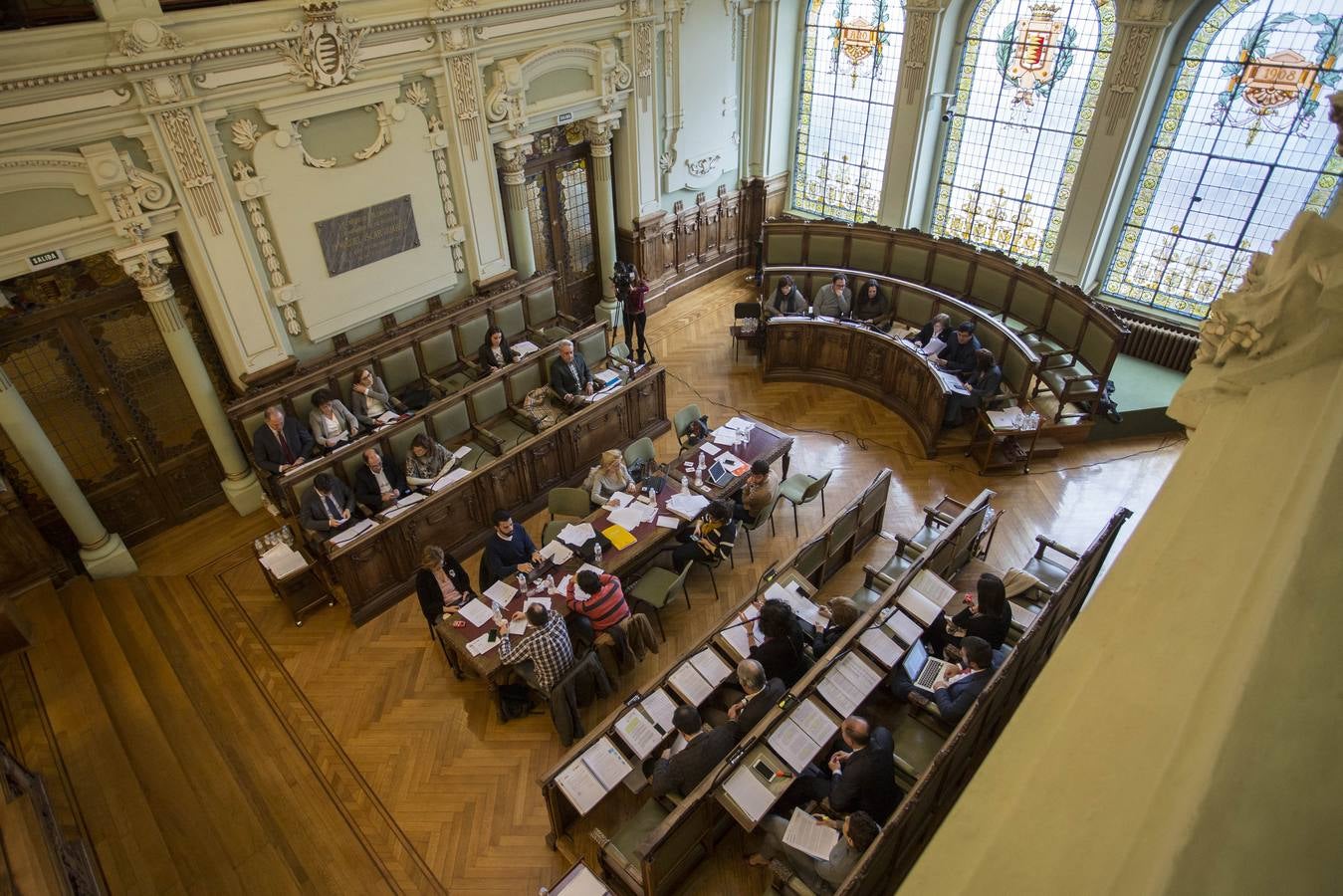 Pleno en el Ayuntamiento de Valladolid