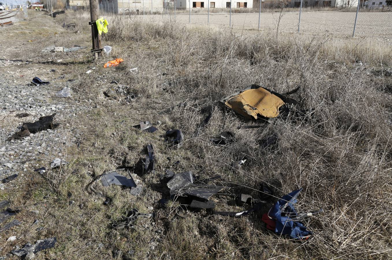 Paso a nivel de Monzón de Campos (Palencia) donde dos jóvenes fueron arrollados por un Alvia