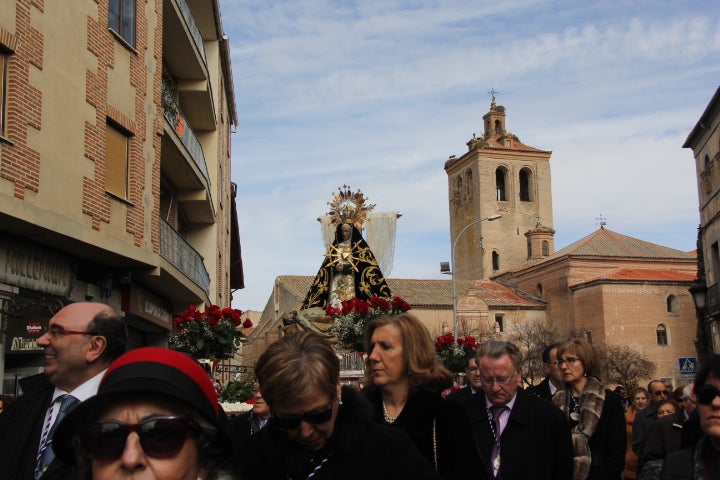Celebración del día de la patrona de la Tierra de Arévalo, Nuestra Señora de las Angustias