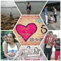 «25.05.2011 Por más años a tu lado, te quiero mucho mi amor Kevin &amp;Azuu».