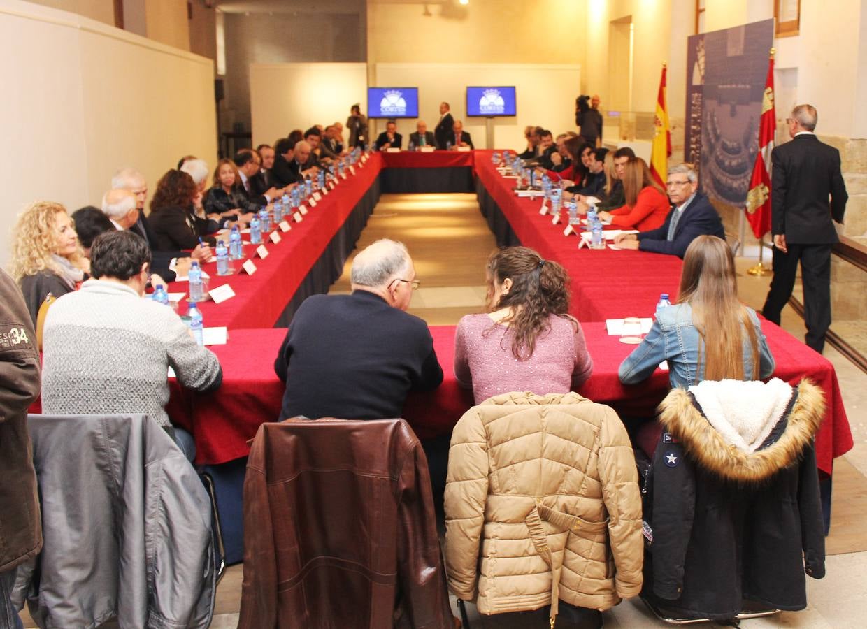Reunión de la Mesa y la Junta de Portavoces de las Cortes de Castilla y León en la Casa JUnco de Palencia