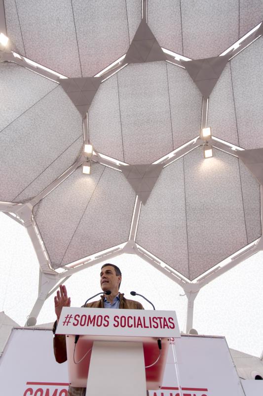 Pedro sánchez visita la Cúpula del Milenio de Valladolid