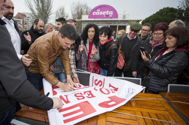 Pedro sánchez visita la Cúpula del Milenio de Valladolid