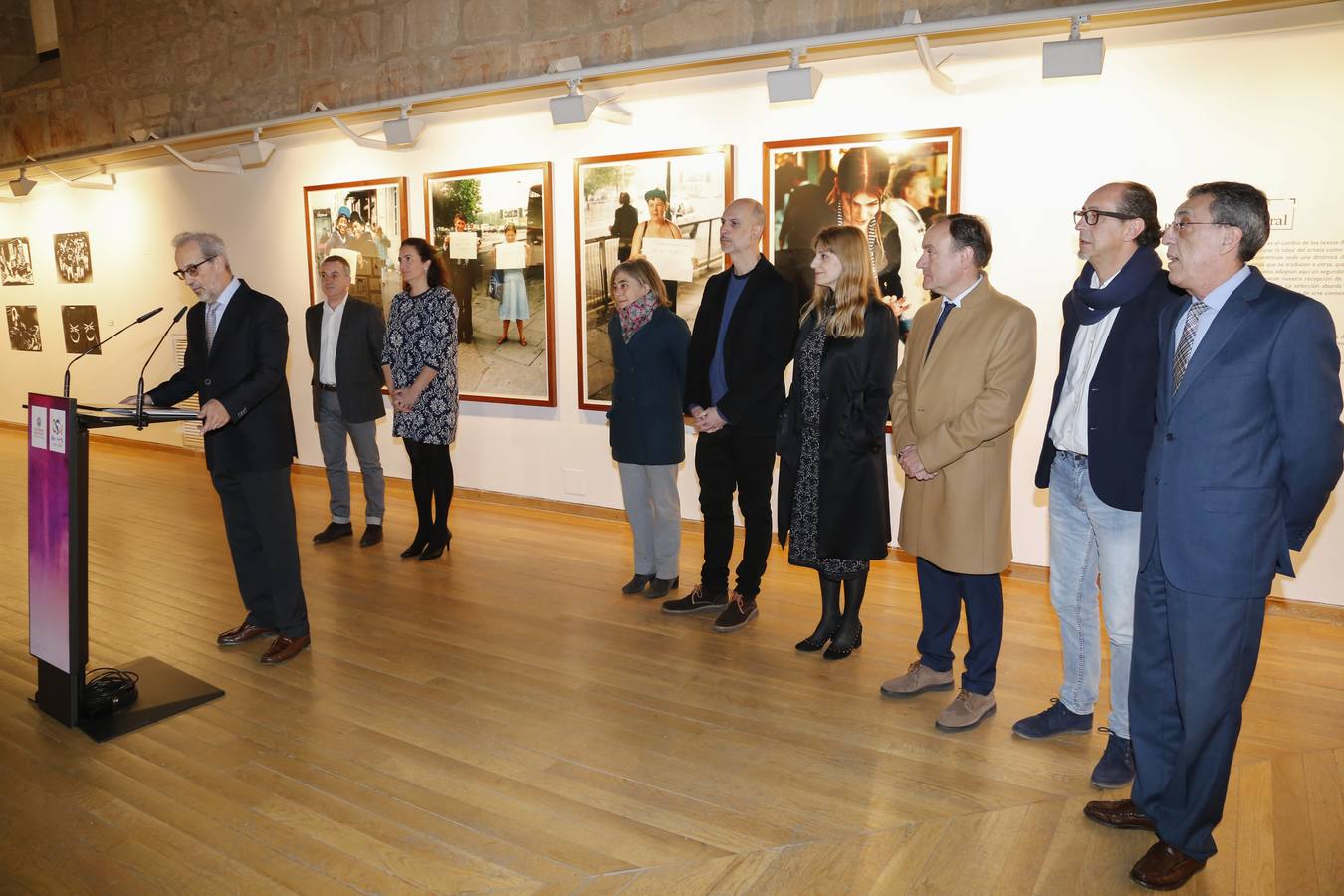 Inauguración de la exposición &#039;Transliteral&#039; en las Escuelas Menores de la Universidad de Salamanca