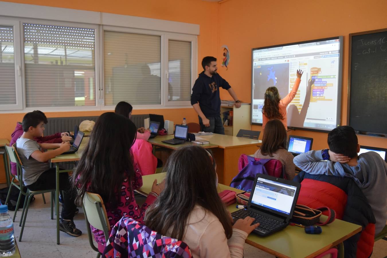 Las nuevas tecnologías invaden las aulas del Colegio público Castilla y León de Aguilar de Campoo