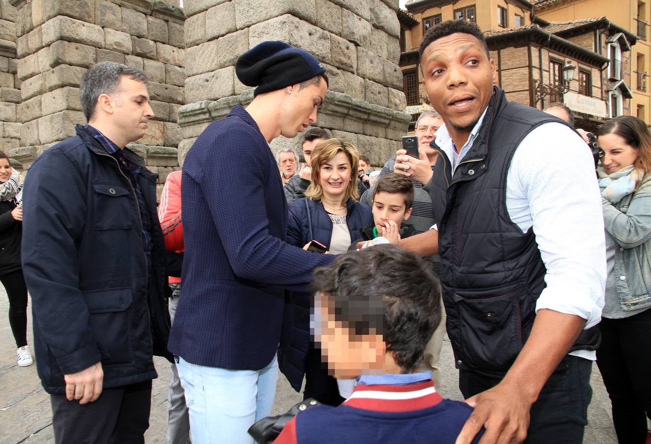 Cristiano Ronaldo se pasea por Segovia