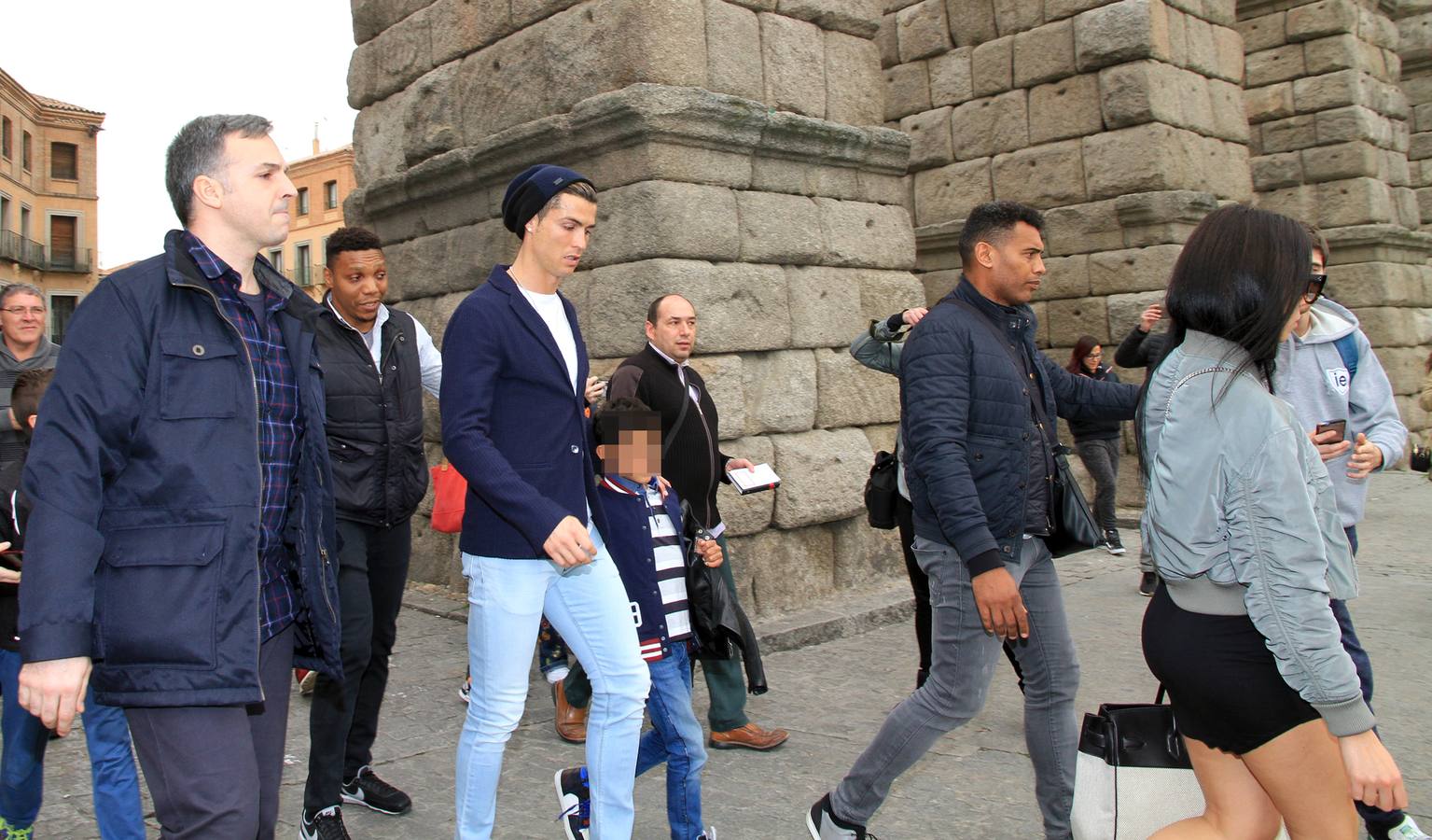 Cristiano Ronaldo se pasea por Segovia