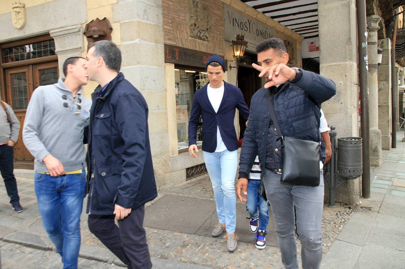 Cristiano Ronaldo se pasea por Segovia