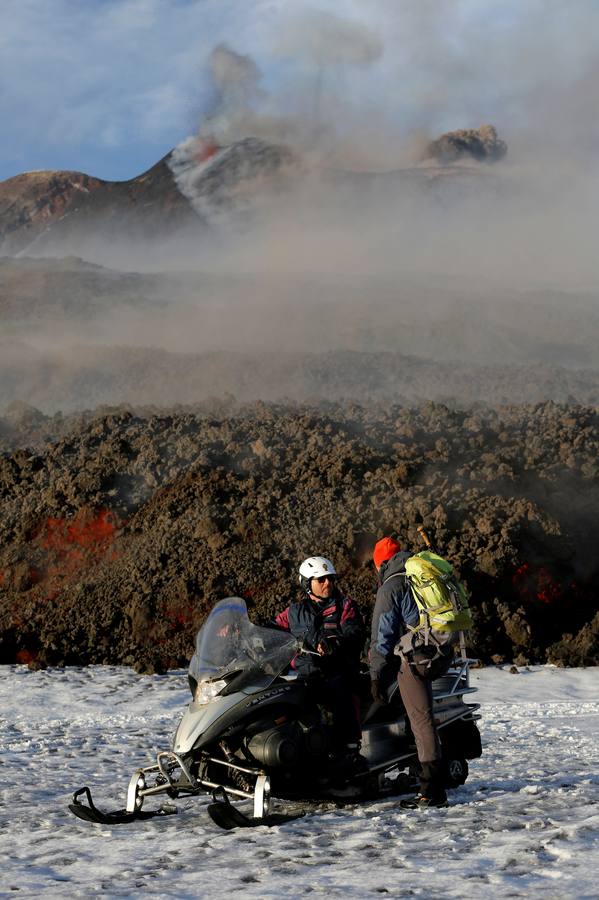 La espectacular erupción del volcán Etna