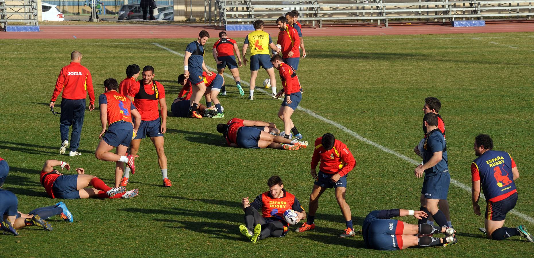 La selección española de rugby entrena en Medina del Campo