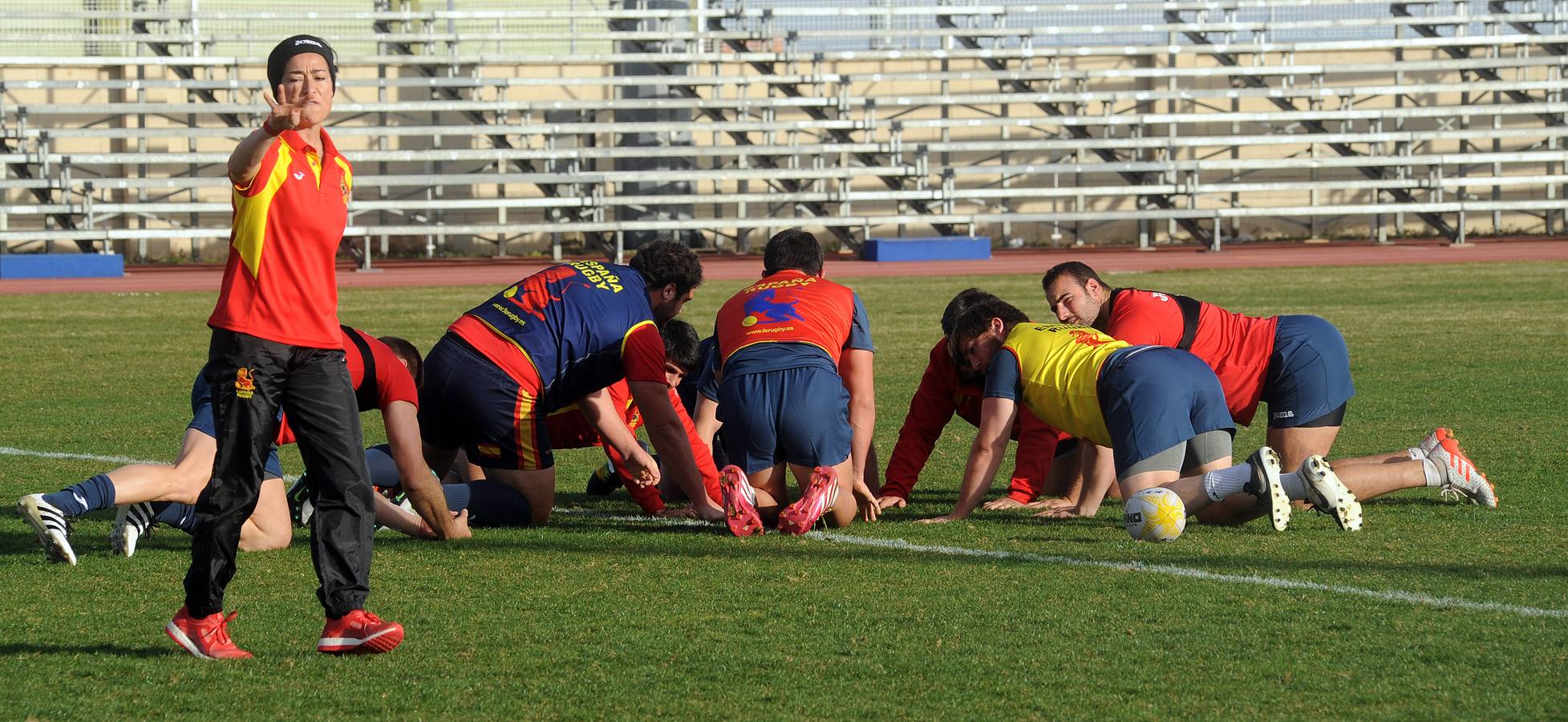 La selección española de rugby entrena en Medina del Campo
