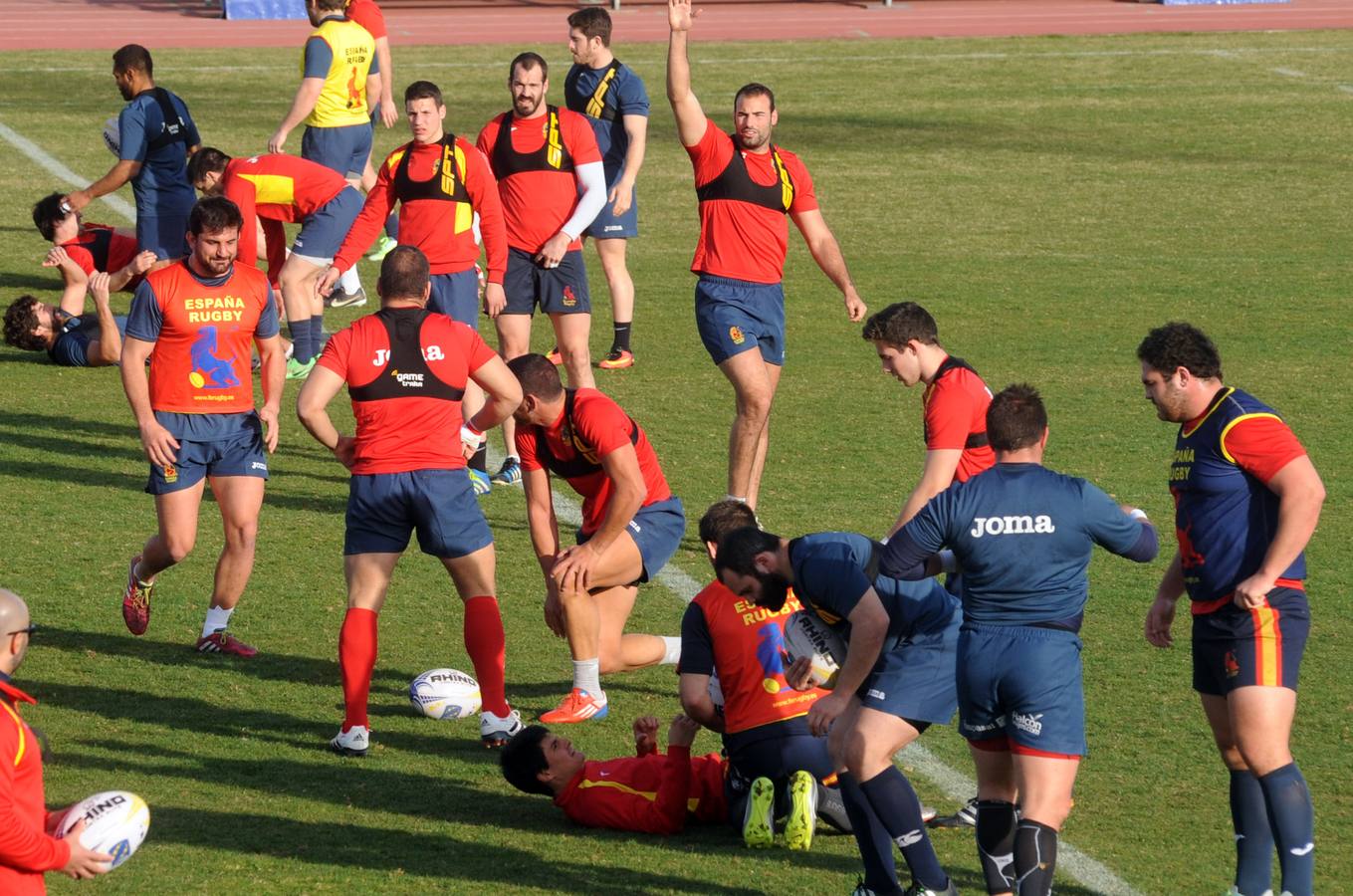 La selección española de rugby entrena en Medina del Campo