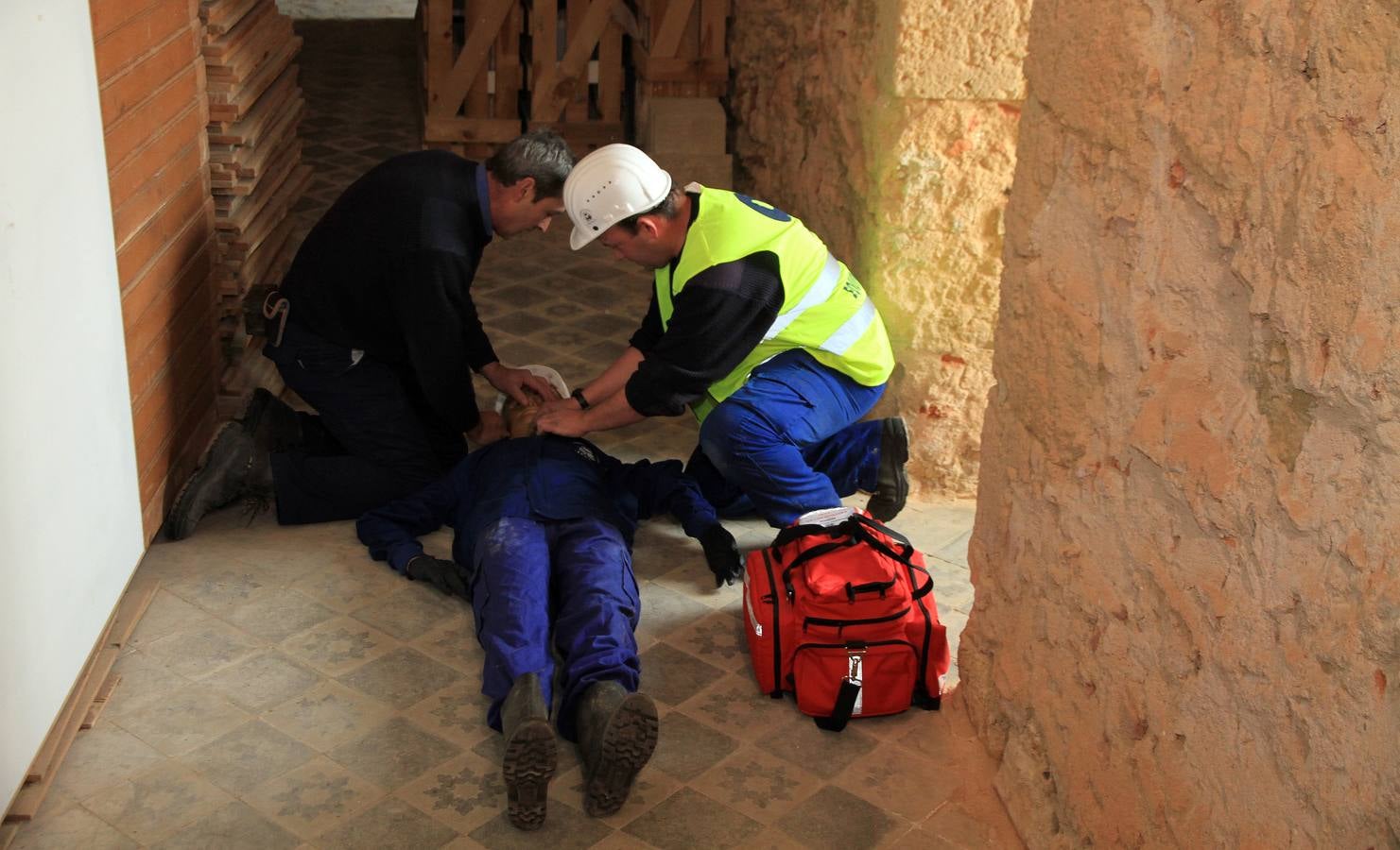 Un simulacro en el Alcázar de Segovia recuerda el incendio que destruyó la fortaleza en 1862