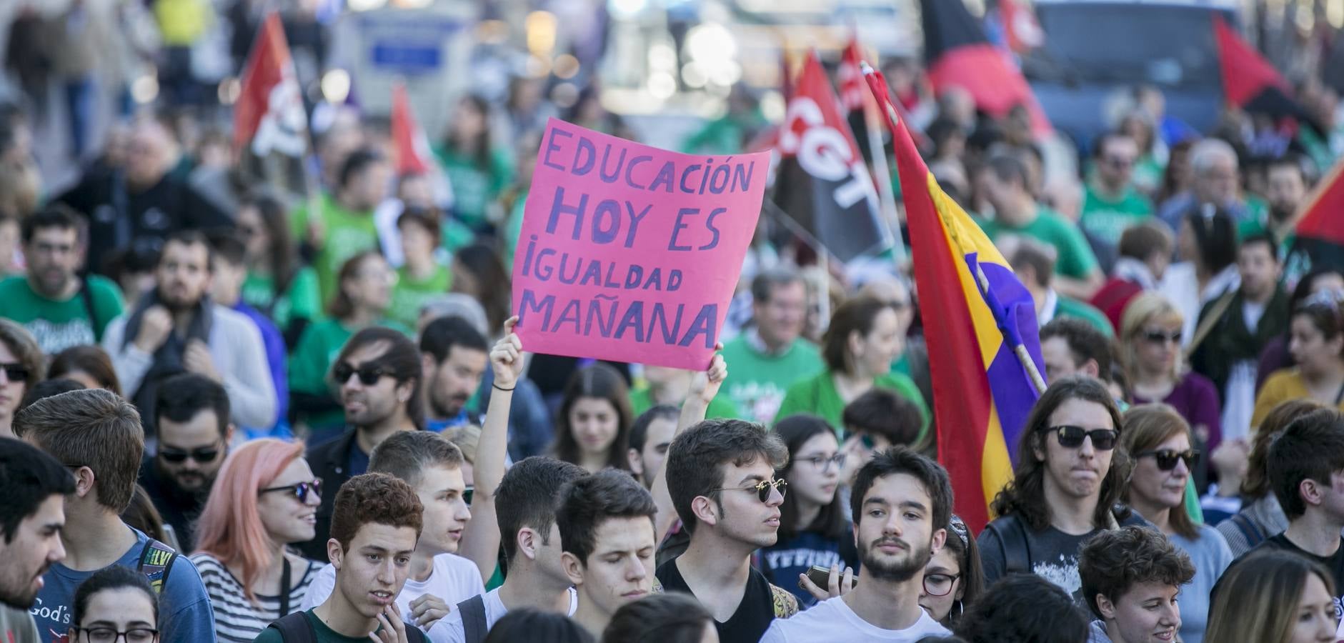 Los estudiantes vallisoletanos salen a la calle