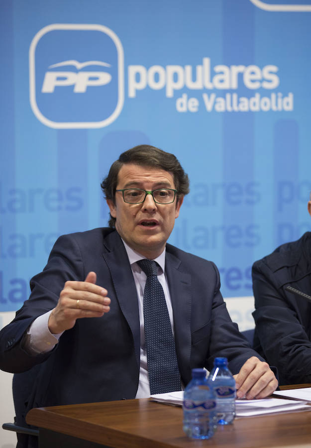 Acto de Alfonso Fernández Mañueco con afiliados en Valladolid