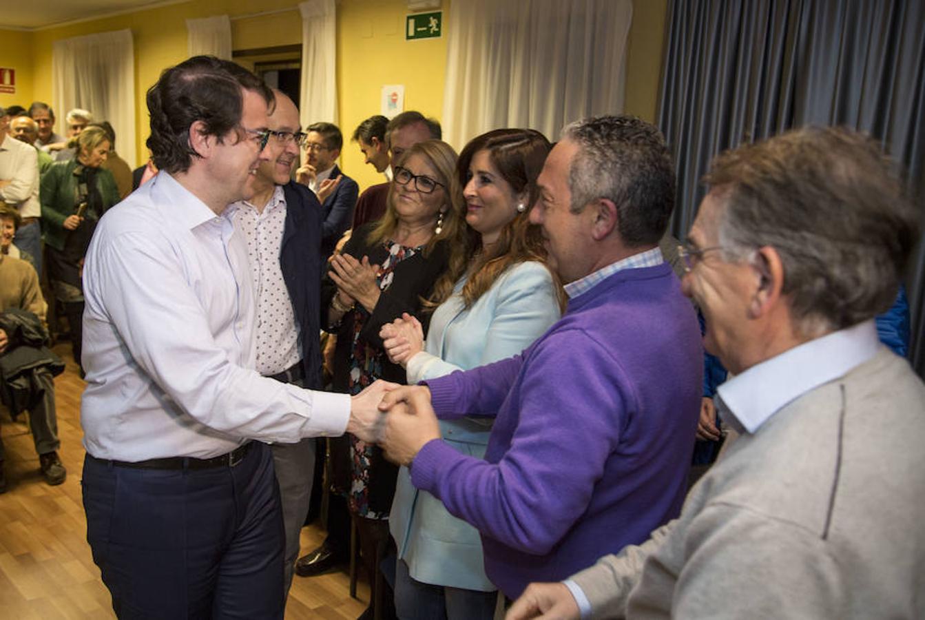 Acto de Alfonso Fernández Mañueco con afiliados en Valladolid