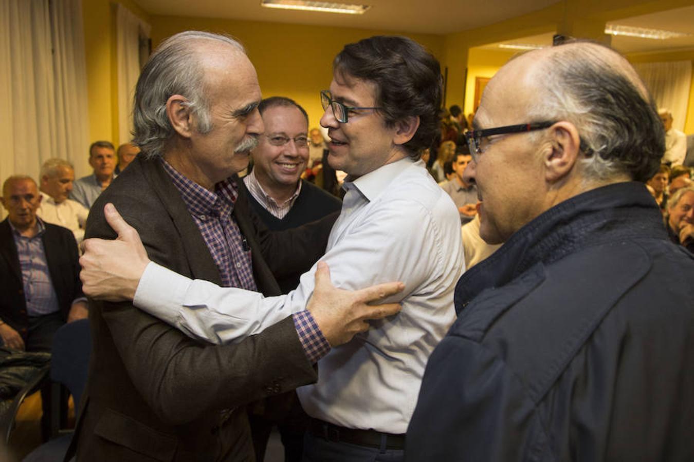 Acto de Alfonso Fernández Mañueco con afiliados en Valladolid