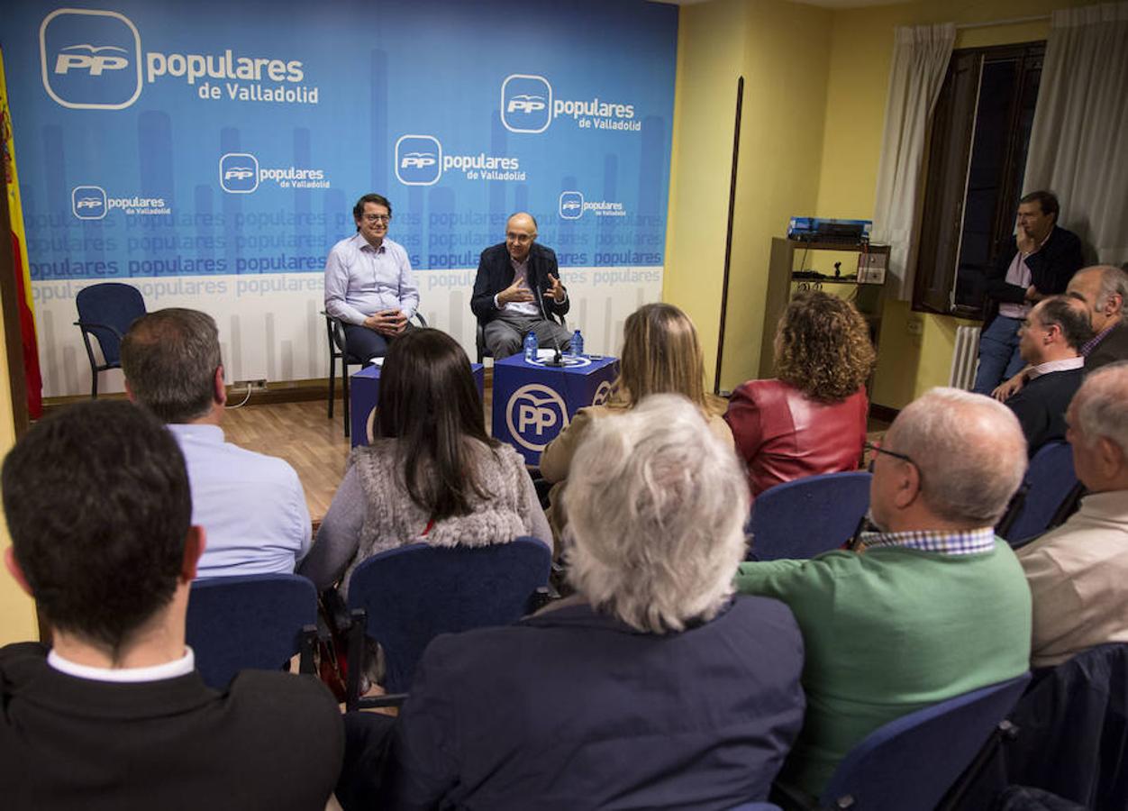 Acto de Alfonso Fernández Mañueco con afiliados en Valladolid